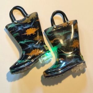 Goloshes with light up heels